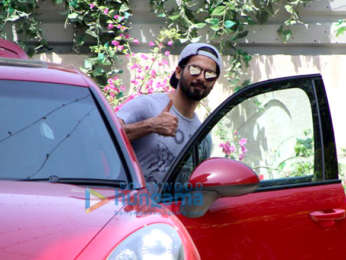 Shahid Kapoor, Sooraj Pancholi and Nidhhi Agerwal snapped at the gym