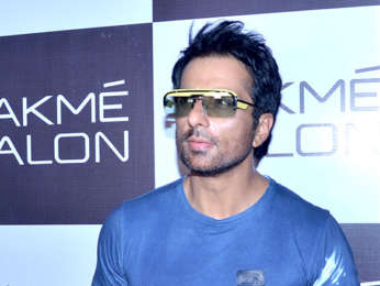 Sonu Sood snapped at Lakme salon