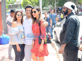 Sophie Choudry snapped with producer Tanuj Garg