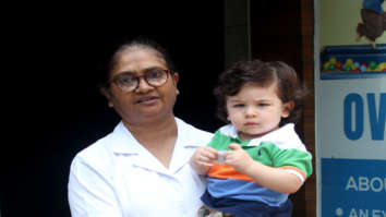 Taimur Ali Khan snapped outside his play school