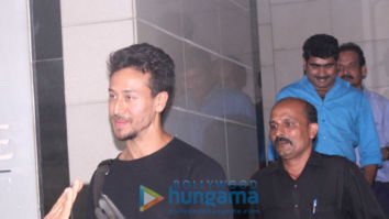 Tiger Shroff snapped outside a clinic in Bandra