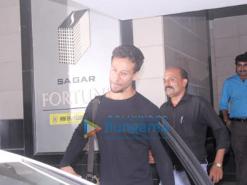 Tiger Shroff snapped outside a clinic in Bandra
