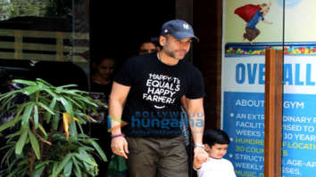 Tusshar Kapoor spotted at Laksshya Kapoor’s playschool
