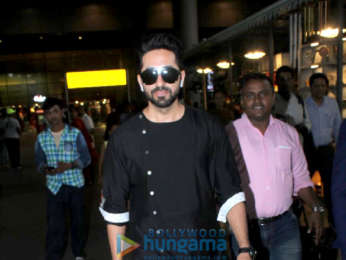 Twinkle Khanna, Prachi Desai, and Ayushmann Khurrana snapped at the airport