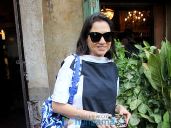 Twinkle Khanna and Anupama Chopra snapped at Pali Bhavan