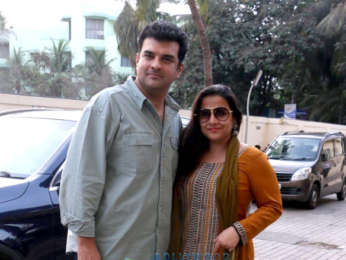Vidya Balan snapped with her husband Siddharth Roy Kapur at PVR Juhu