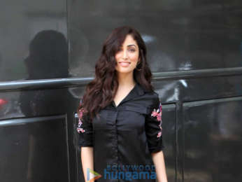 Yami Gautam and Saqib Saleem snapped shooting for an ad