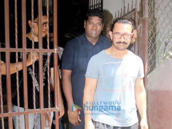Aamir Khan spotted at Shankar Mahadevan's studio in Bandra