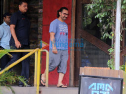 Aamir Khan spotted at a spa