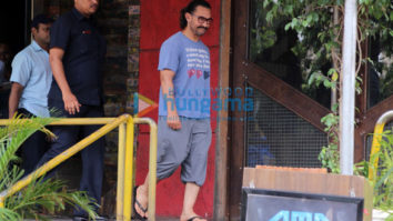 Aamir Khan spotted at a spa