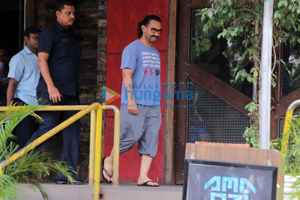 Aamir Khan spotted at a spa