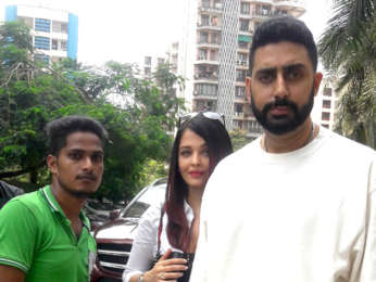Aishwarya Rai Bachchan and Abhishek Bachchan snapped at BKC