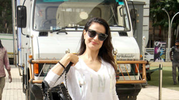 Ameesha Patel snapped with a friend at PVR Juhu