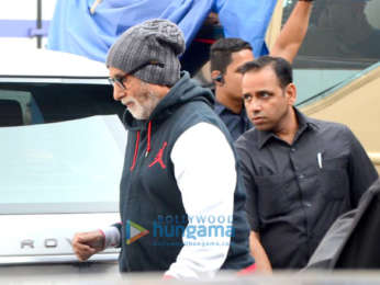 Amitabh Bachchan snapped post the shoot of Brahmastra