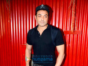 Anil Kapoor and Bobby Deol snapped during media interview for Race 3 at Mehboob Studio