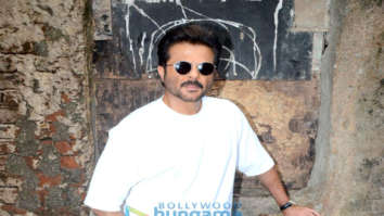 Anil Kapoor and Bobby Deol snapped during media interview for Race 3 at Mehboob Studio