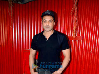 Anil Kapoor and Bobby Deol snapped during media interview for Race 3 at Mehboob Studio
