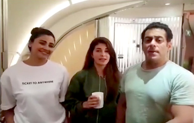 Before kick starting Da-Bangg Tour in US, Salman Khan, Jacqueline Fernandez, Daisy Shah thank fans after Race 3 success Before kick starting Da-Bangg Tour in US, Salman Khan, Jacqueline Fernandez, Daisy Shah thank fans after Race 3 success