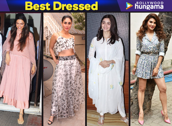 Kareena Kapoor Xxx Hot - Weekly Best Dressed Celebrities: Deepika Padukone, Kareena Kapoor Khan,  Alia Bhatt, Jacqueline Fernandez and Esha Gupta bring back pastels, florals  and stripes! : Bollywood News - Bollywood Hungama