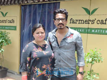 Bharti Singh, Haarsh Limbachiyaa spotted outside a cafe in Bandra