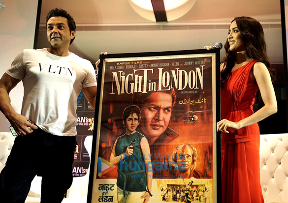 bobby deol and urvashi rautela snapped at osians cinematic heritage celebrations at iifa 2018 2 2