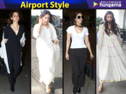 Weekly Celebrity Airport Style: Sonam Kapoor Ahuja, Vaani Kapoor, Sara Ali Khan, Shilpa Shetty have a monochrome moment while flying!