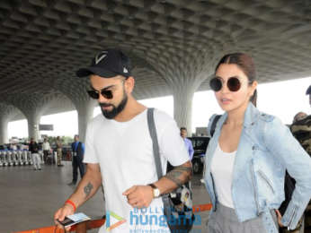 Daisy Shah, Anushka Sharma, Virat Kohli and Saqib Saleem snapped at the airport