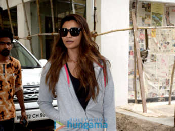Daisy Shah and Nupur Sanon snapped in Mumbai