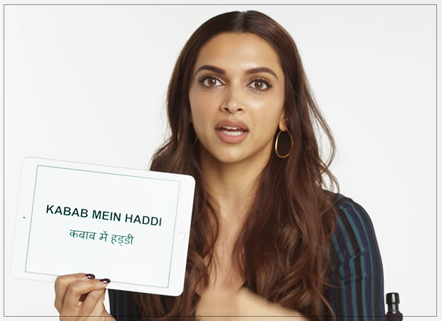 Deepika Padukone explains craziest HINDI SLANG words to Americans in this latest video Deepika Padukone explains craziest HINDI SLANG words to Americans in this latest video