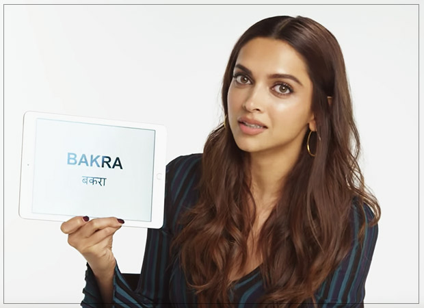 Deepika Padukone explains craziest HINDI SLANG words to Americans in this latest video Deepika Padukone explains craziest HINDI SLANG words to Americans in this latest video