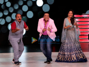 Govinda and Madhuri Dixit snapped on the sets of Dance Deewane in Film City