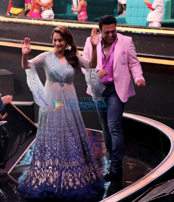 govinda and madhuri dixit snapped on the sets of dance deewane in film city 3