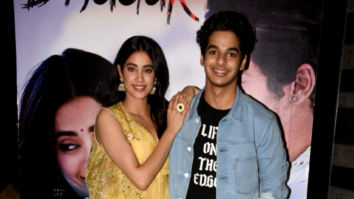 Ishaan Khatter and Janhvi Kapoor snapped at press conference of the song launch from Dhadak
