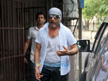 Jackie Shroff snapped at Shankar Mahadevan's dubbing studio in Mumbai