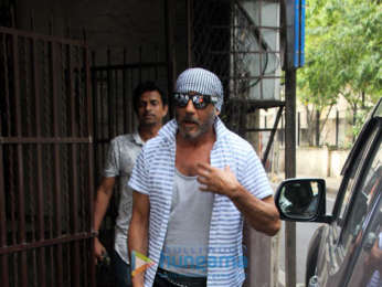 Jackie Shroff snapped at Shankar Mahadevan's dubbing studio in Mumbai
