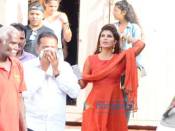 Jacqueline Fernandez snapped post an ad shoot at Mehboob studio