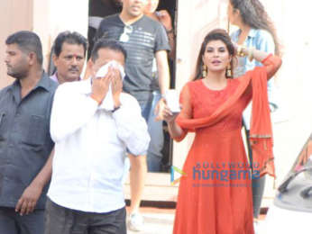 Jacqueline Fernandez snapped post an ad shoot at Mehboob studio
