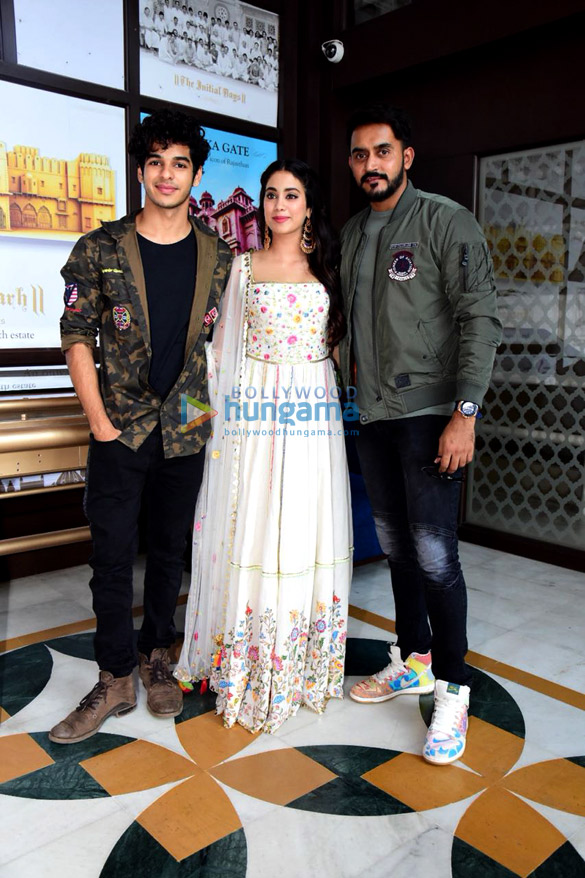Janhvi Kapoor and Ishaan Khatter snapped promoting their film Dhadak in Jaipur