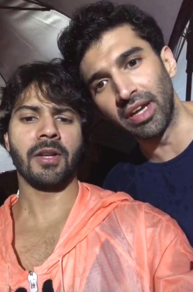KALANK: Varun Dhawan, Aditya Roy Kapur urge Karan Johar to save them as shooting gets halted due to unexpected rains
