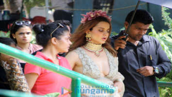 Kangana Ranaut snapped at the location of her film