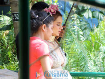 Kangana Ranaut snapped at the location of her film