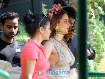 Kangana Ranaut snapped at the location of her film