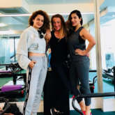 Kangana Ranaut sweats it out in the gym with her gum buddy Sophie Choudry in London