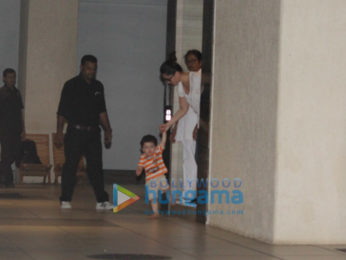 Kareena Kapoor Khan and Karisma Kapoor spotted at Taimur Ali Khan's grandmother's house