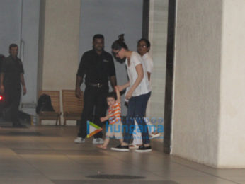 Kareena Kapoor Khan and Karisma Kapoor spotted at Taimur Ali Khan's grandmother's house