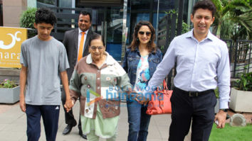 Madhuri Dixit and family snapped at BKC