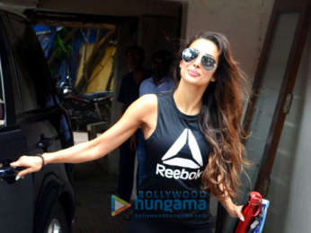 Malaika Arora snapped outside her gym in Bandra