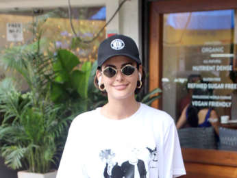 Mandana Karimi spotted at Sequel Cafe in Bandra