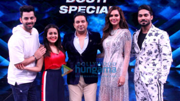 Neha Kakkar and Himansh Kohli snapped on the sets of the show High Fever