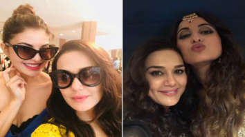 Preity Zinta hangs out with Jacqueline Fernandez and Sonakshi Sinha during Dabangg Reloaded Tour in Los Angeles